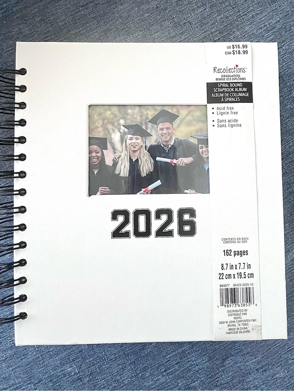 Recollections 2026 Graduation Scrapbook Album NWT